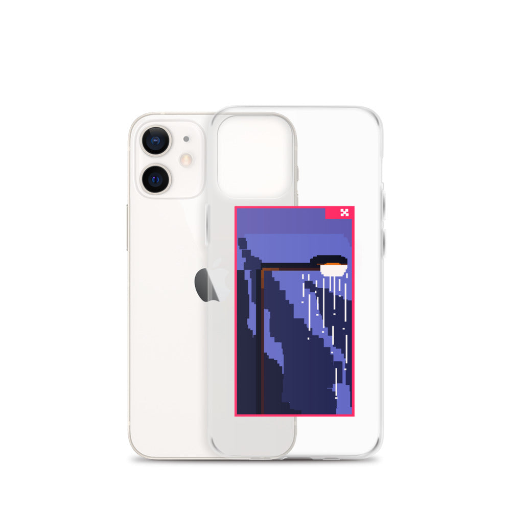 "SOMEONE TURNED THE SUN OFF" Pixel Logo iPhone Case