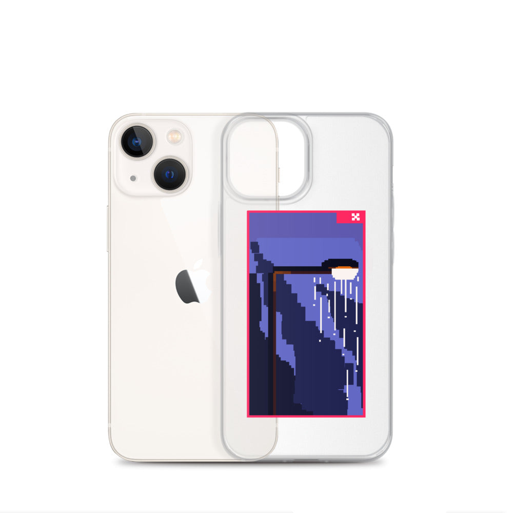 "SOMEONE TURNED THE SUN OFF" Pixel Logo iPhone Case