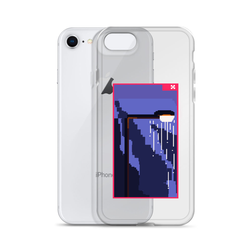 "SOMEONE TURNED THE SUN OFF" Pixel Logo iPhone Case