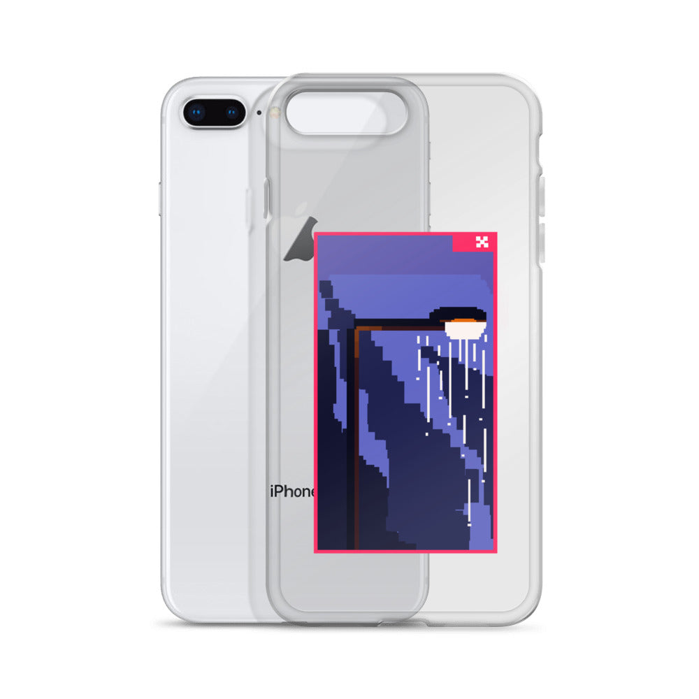 "SOMEONE TURNED THE SUN OFF" Pixel Logo iPhone Case