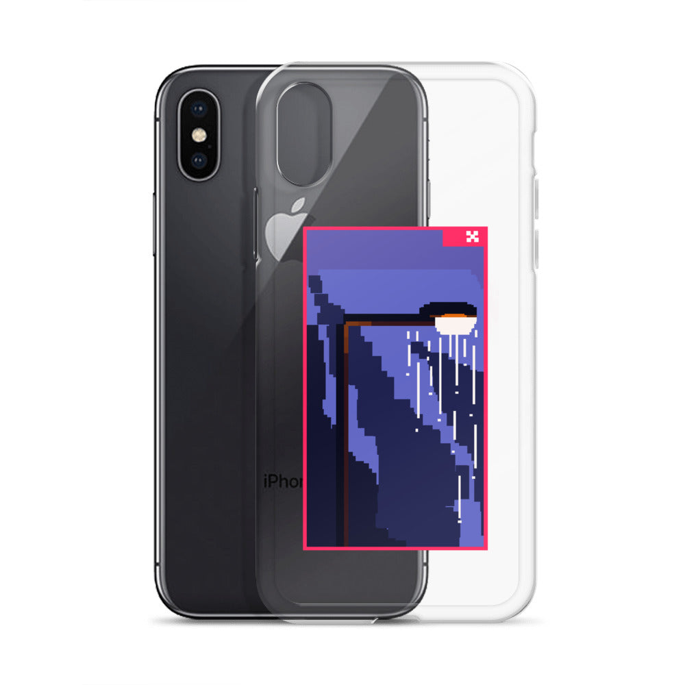 "SOMEONE TURNED THE SUN OFF" Pixel Logo iPhone Case