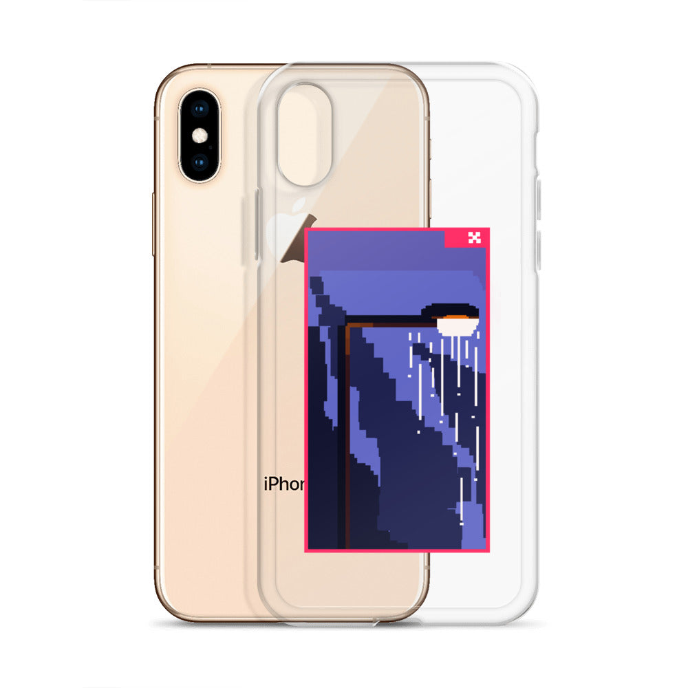 "SOMEONE TURNED THE SUN OFF" Pixel Logo iPhone Case