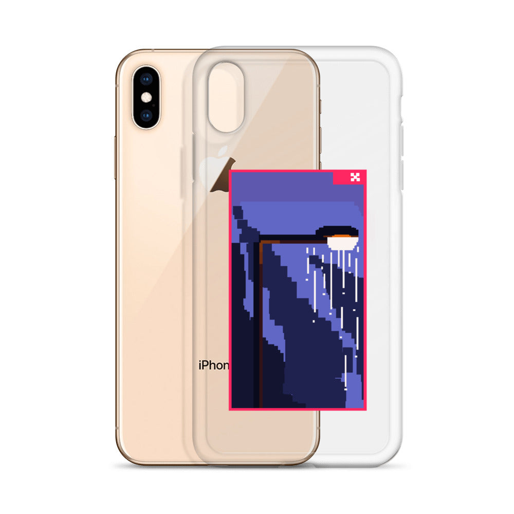 "SOMEONE TURNED THE SUN OFF" Pixel Logo iPhone Case