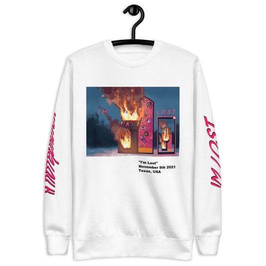 "IM LOST" Sweatshirt (White)